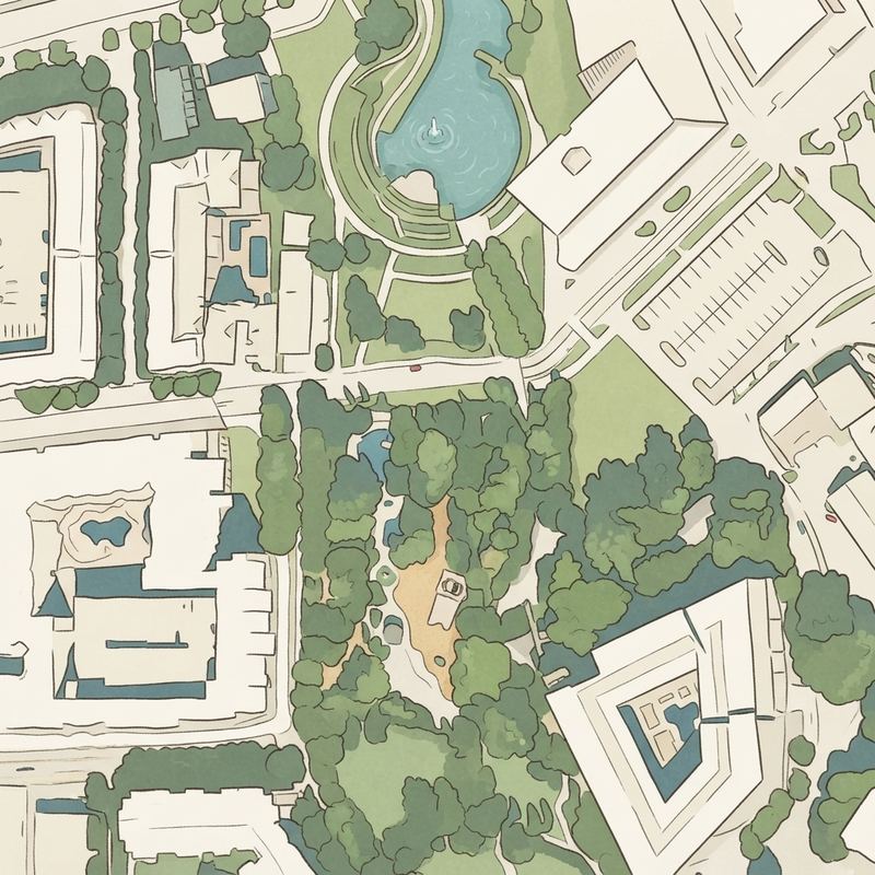 Illustrated map of Historic Fourth Ward Park Playground