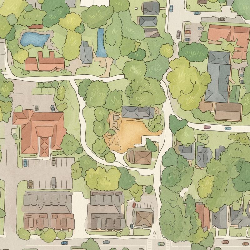 Illustrated map of Home Park