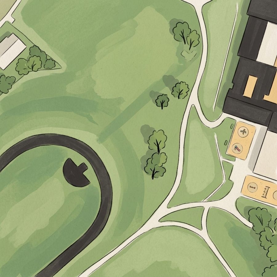 Illustrated map of Horizon Park
