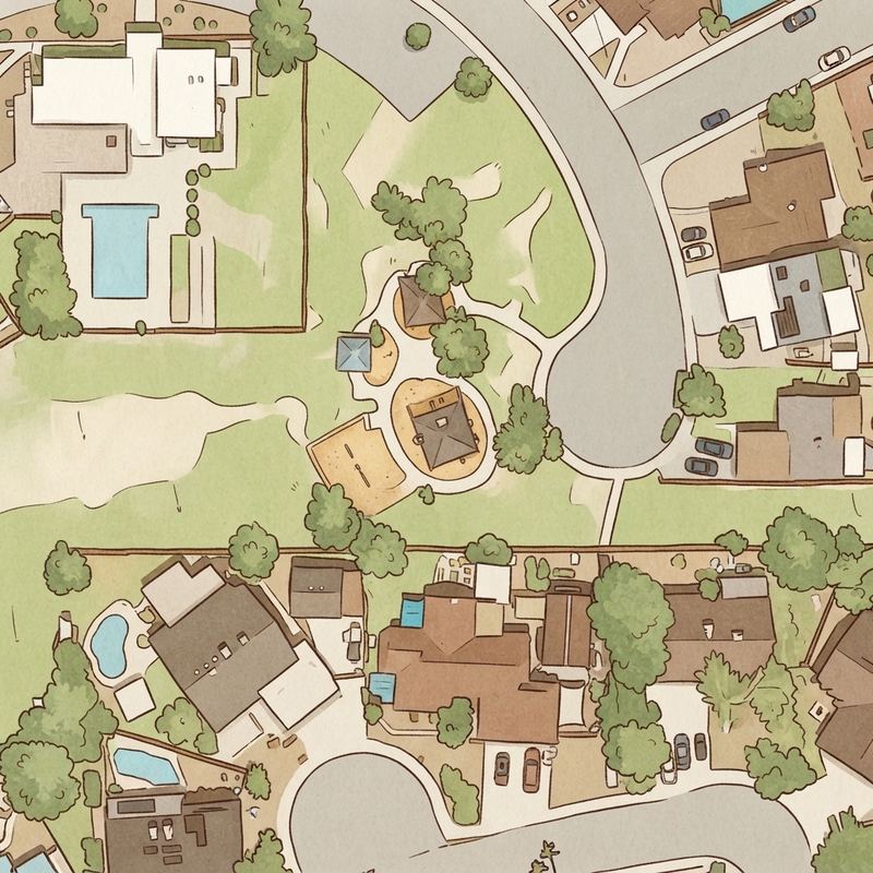 Illustrated map of Horizon Park