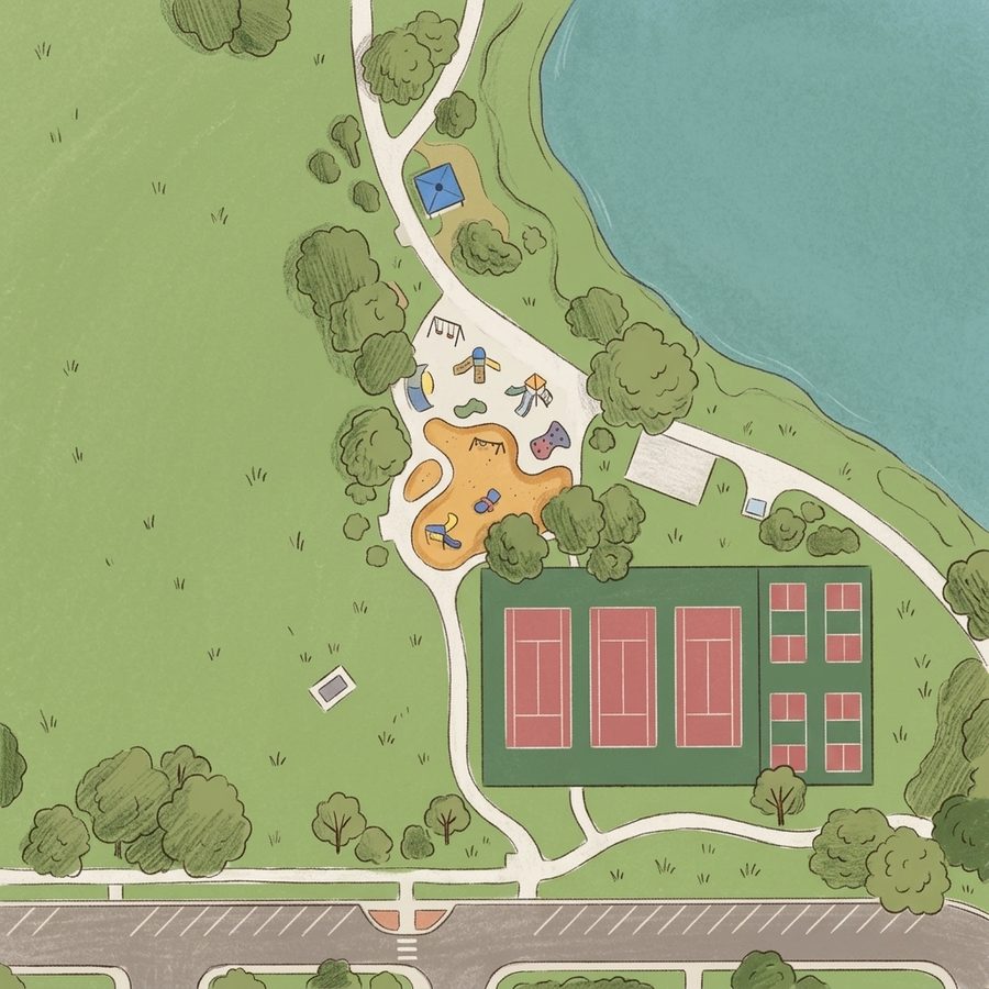 Illustrated map of HORSESHOE PIT