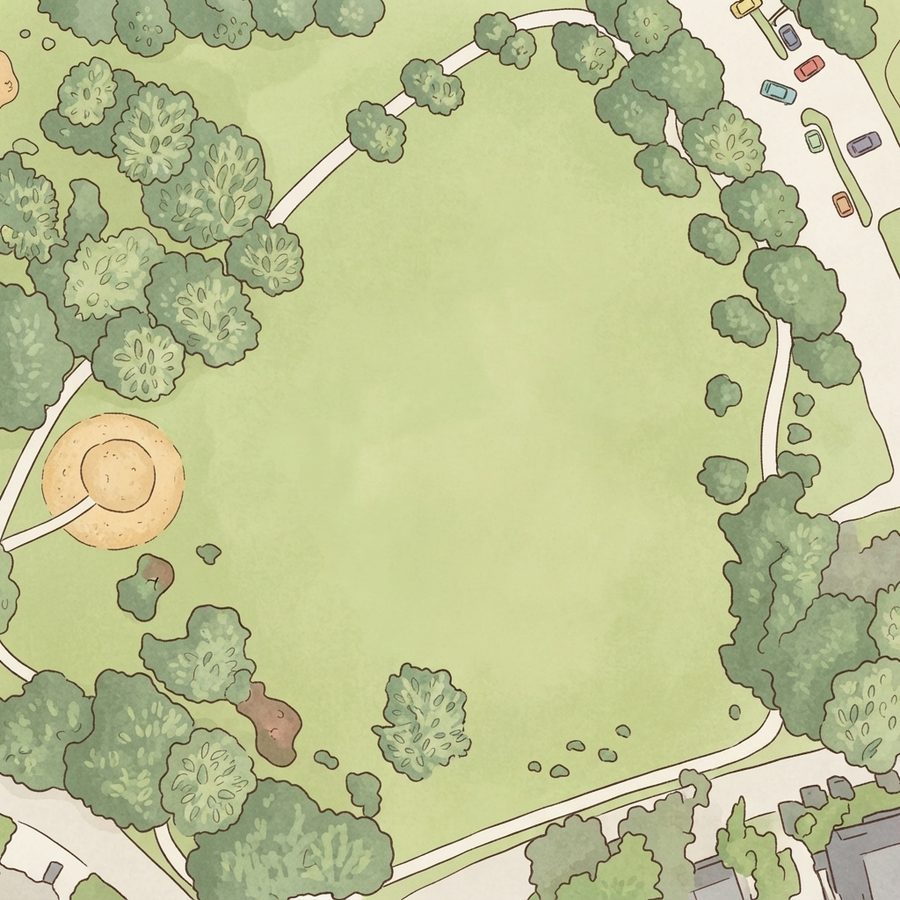 Illustrated map of Howard L. Ward Park