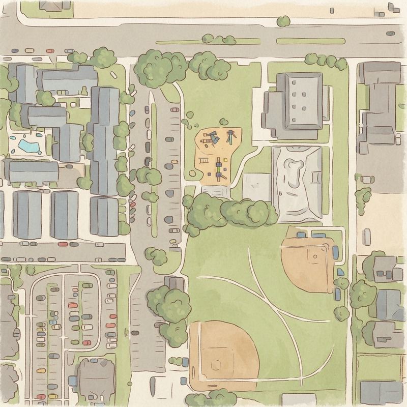 Illustrated map of Imperial Beach Sports Park