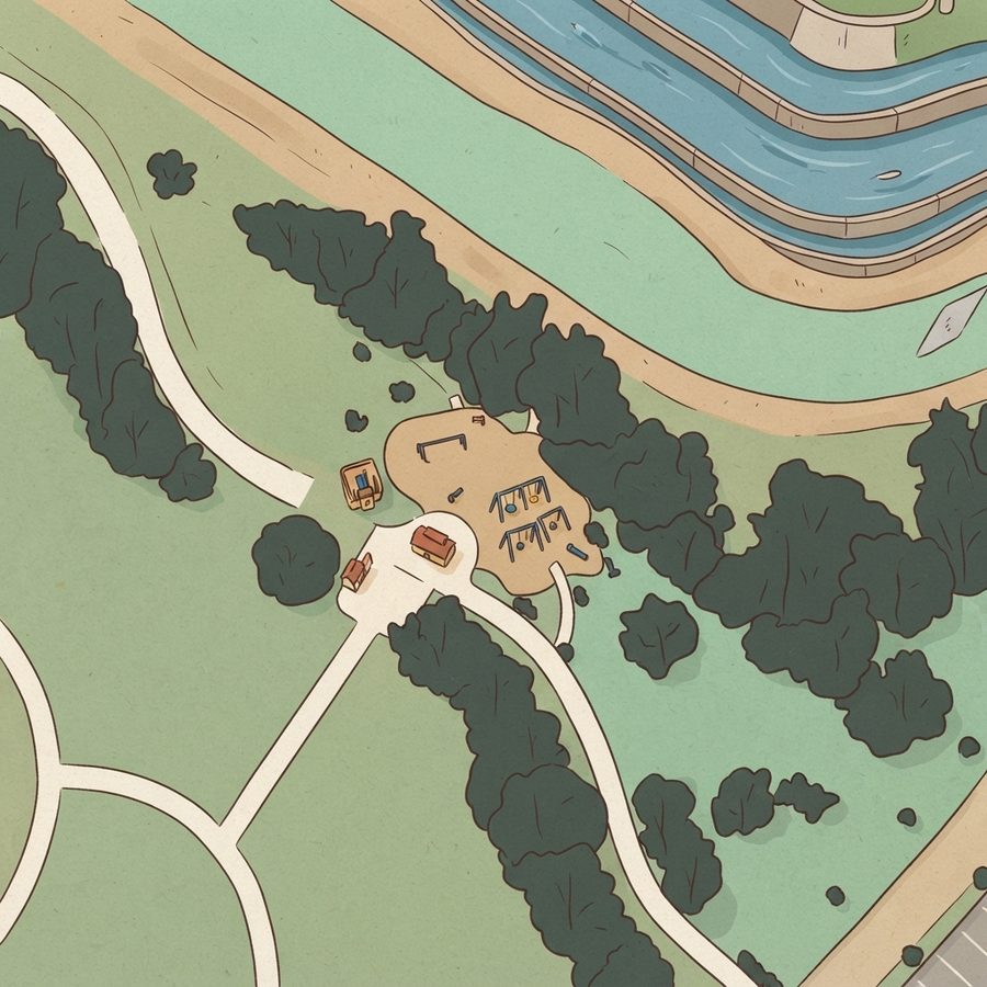 Illustrated map of Independence Park