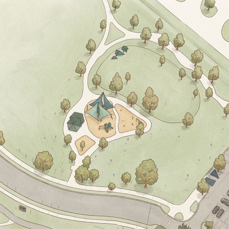 Illustrated map of Independence Park