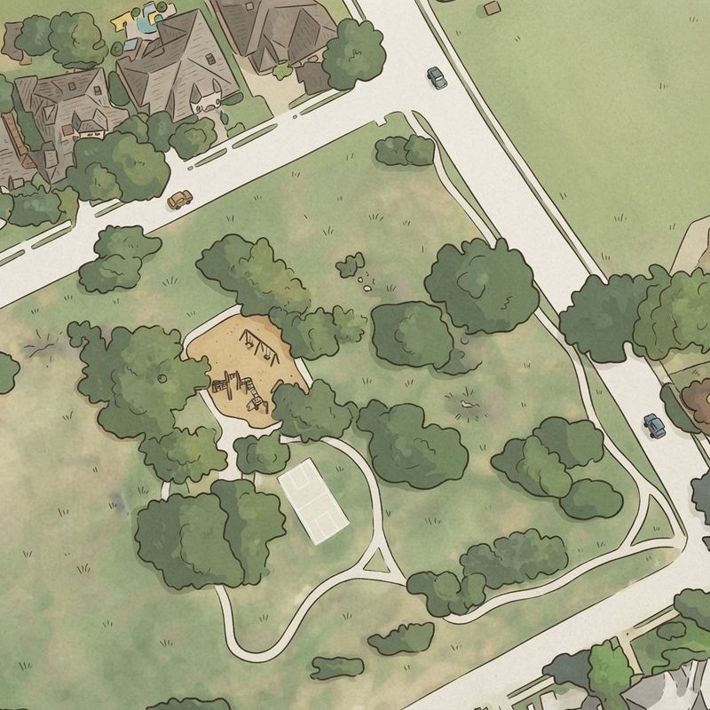 Illustrated map of Indian Creek Park