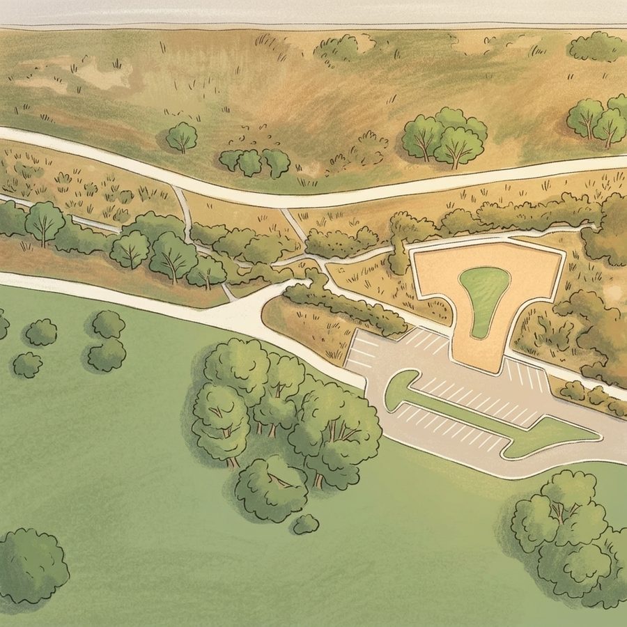 Illustrated map of Inspiration Point Park