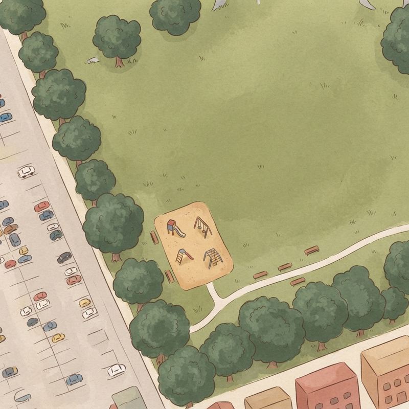 Illustrated map of Intramural field 2