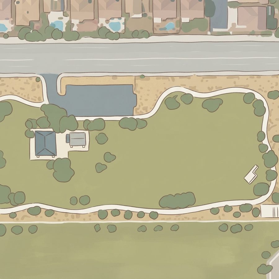 Illustrated map of Inzalaco Park