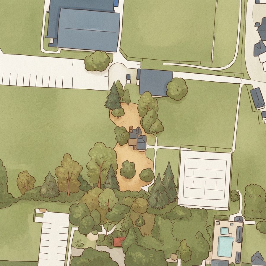 Illustrated map of Isaac Litton School Park