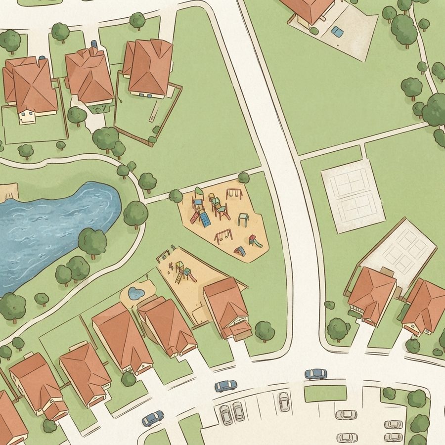 Illustrated map of Isaiah Park