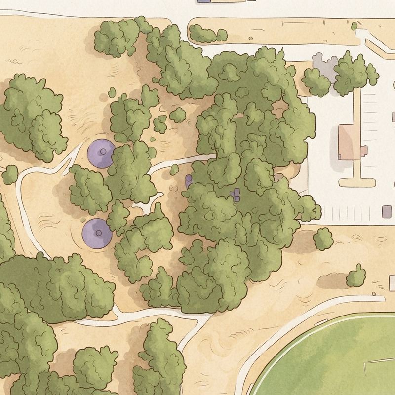 Illustrated map of J.W. Dunlop Sports Center
