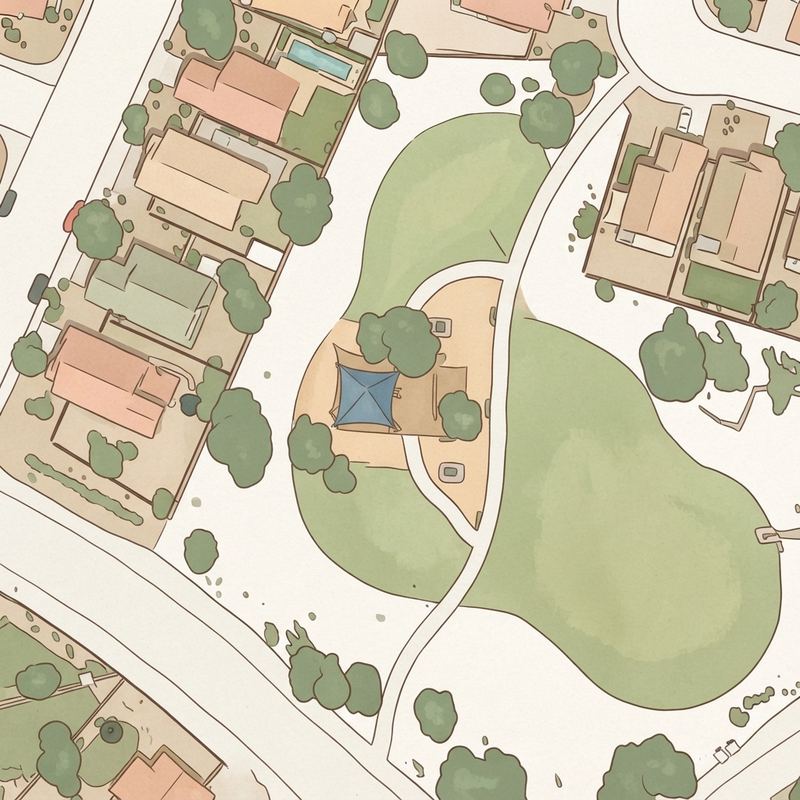 Illustrated map of Jackrabbit Park