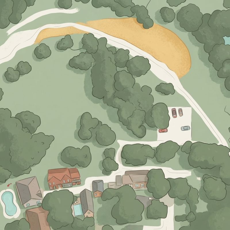 Illustrated map of Jaycee - Baker Park