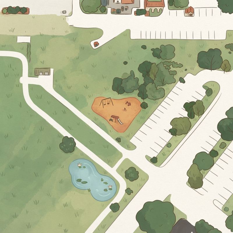 Illustrated map of Jaycee Park