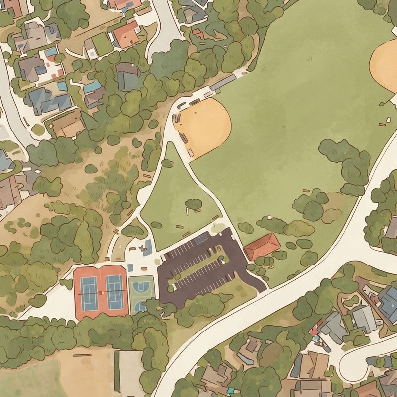 Illustrated map of Jerabek Park