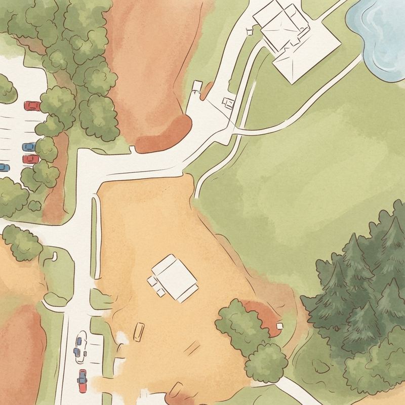 Illustrated map of Jessie Davis Park