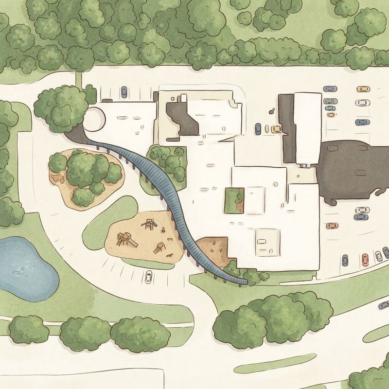 Illustrated map of Jhonathan Marty play ground