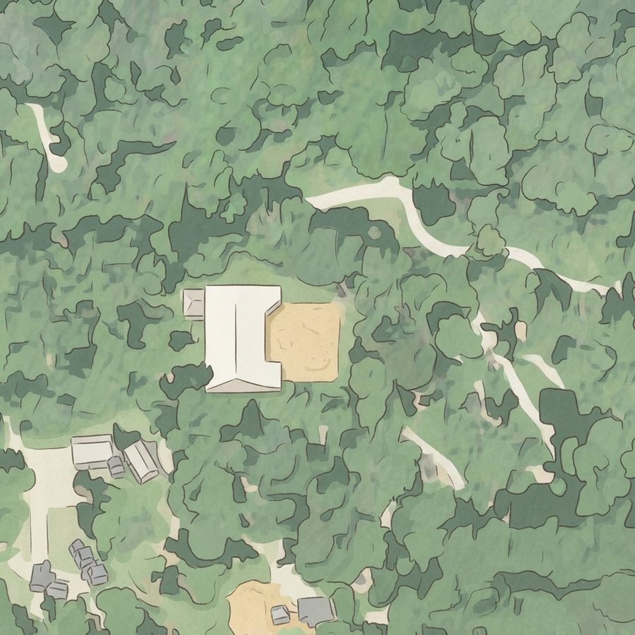 Illustrated map of Jim and JoAnn Fonteno Family Park