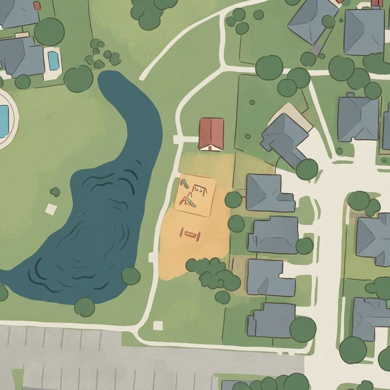 Illustrated map of Joe J. and Patricia D. Stone Park