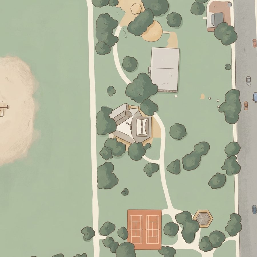 Illustrated map of Joe Shoong