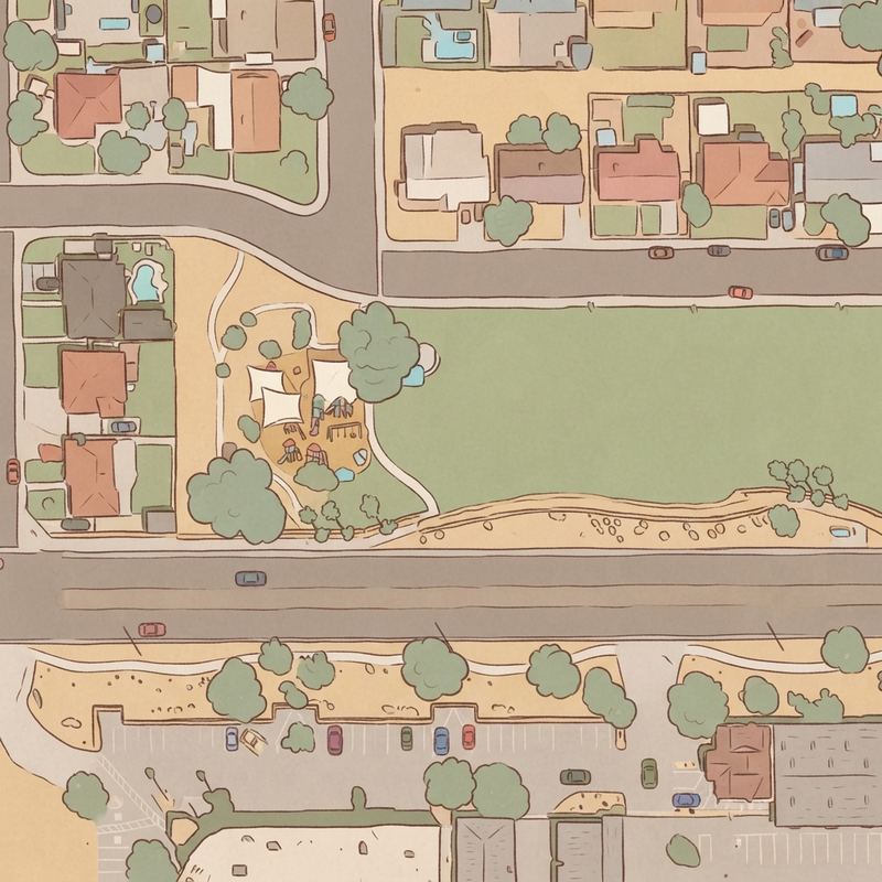 Illustrated map of John Allen Park