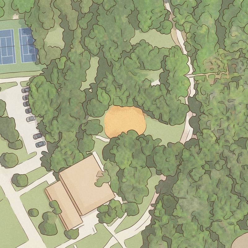 Illustrated map of John Phelps Park