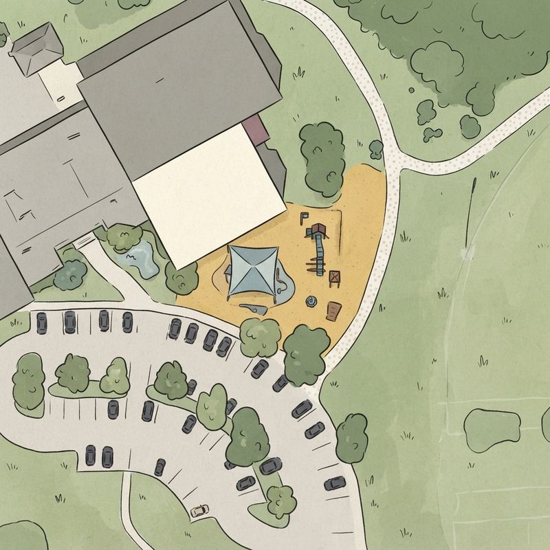 Illustrated map of Johnson Park