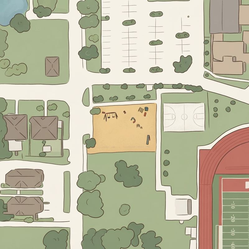 Illustrated map of Joint Use Park Playground