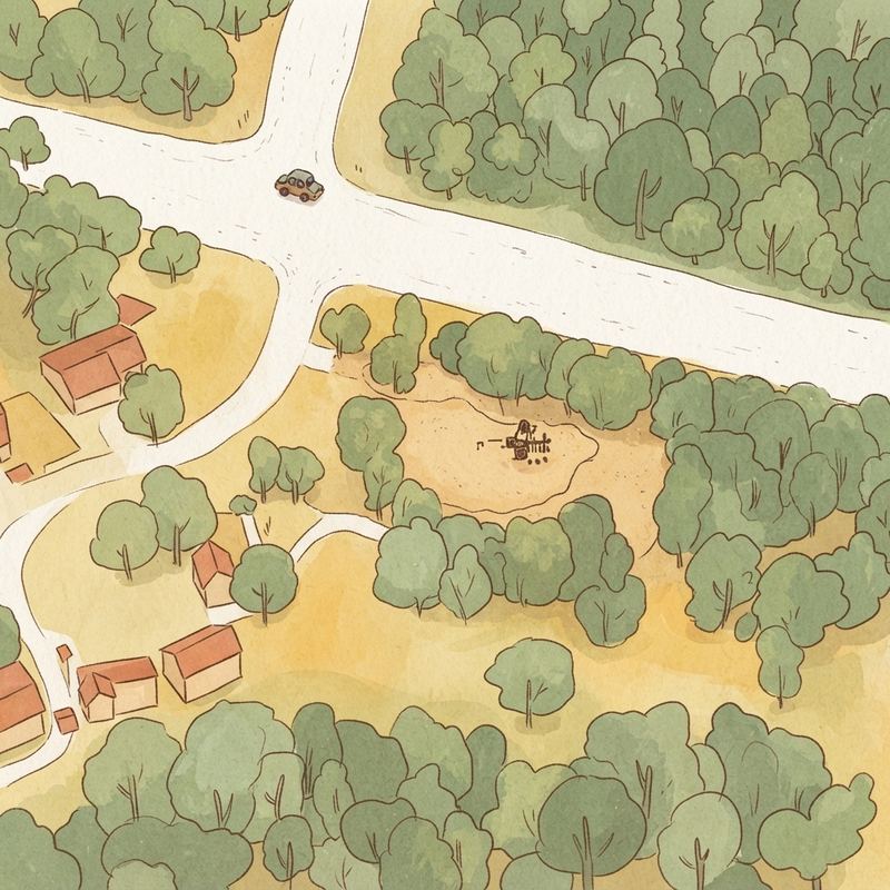 Illustrated map of Jones Branch Park