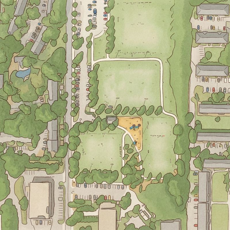 Illustrated map of Jonquil Park