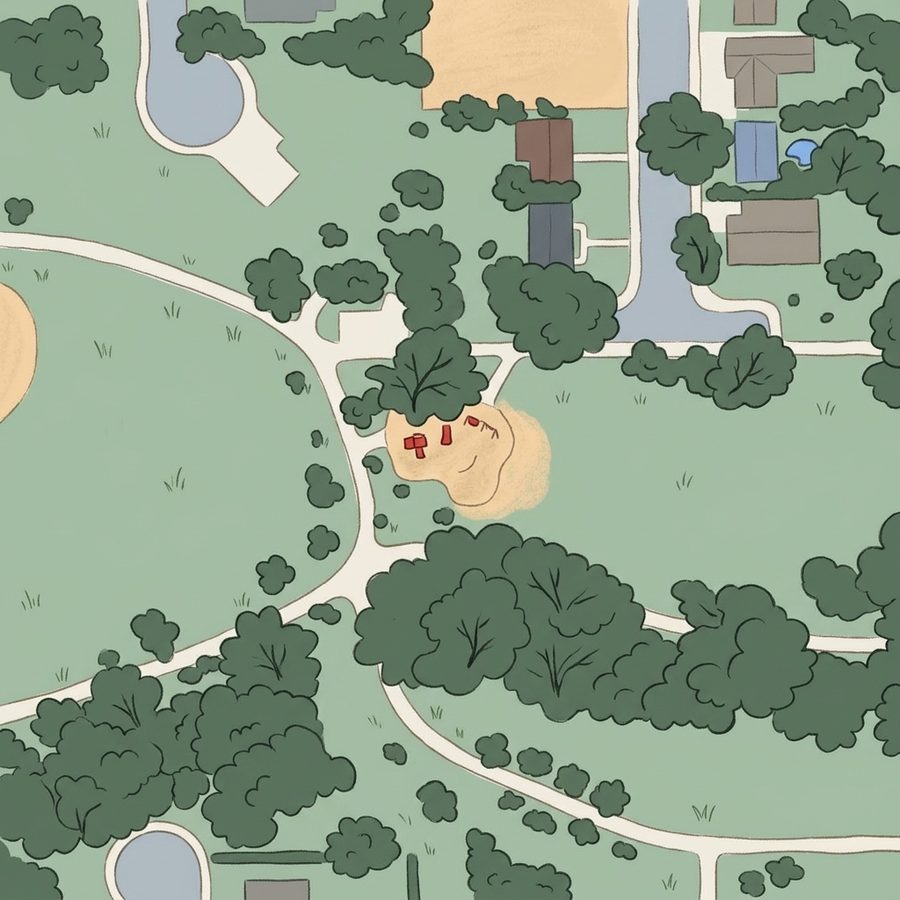 Illustrated map of Joseph P Martinez Park