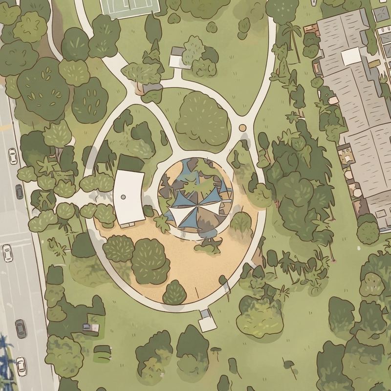 Illustrated map of Joseph Scavo Park