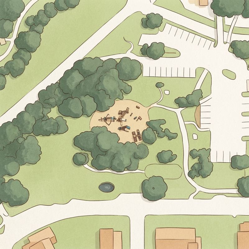 Illustrated map of Josey Ranch Athletic Complex