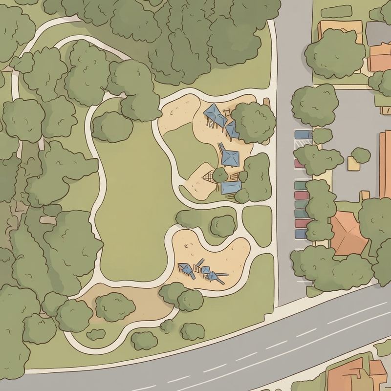 Illustrated map of Joya Playground at Oran Good Park