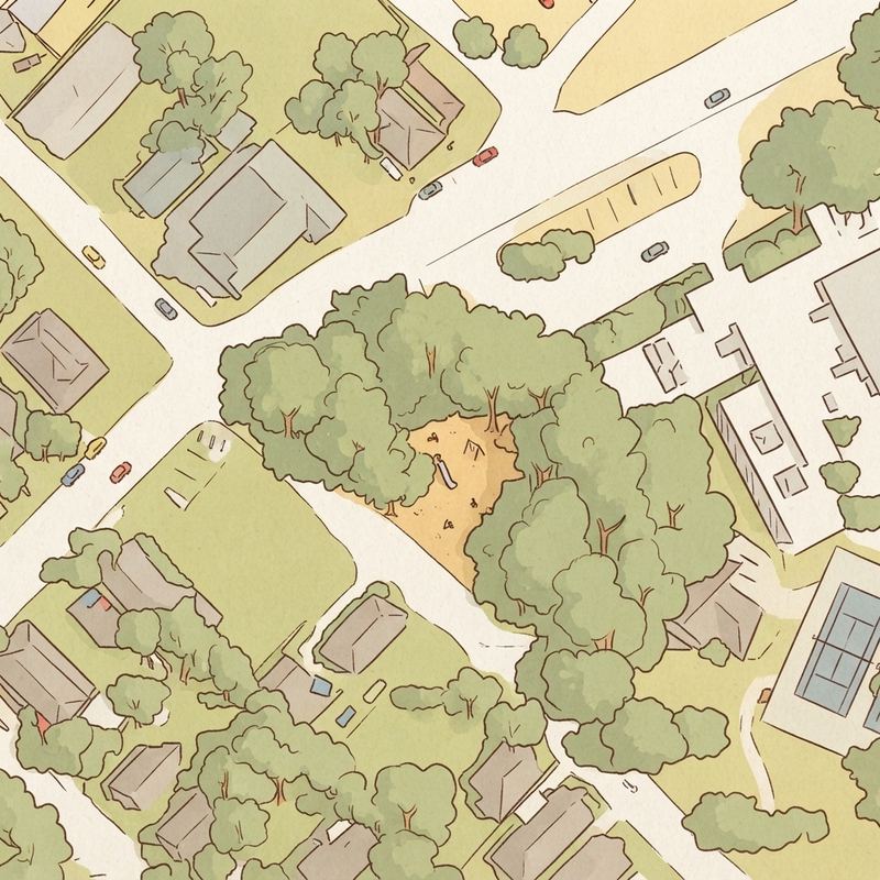 Illustrated map of Juanita J Craft Park