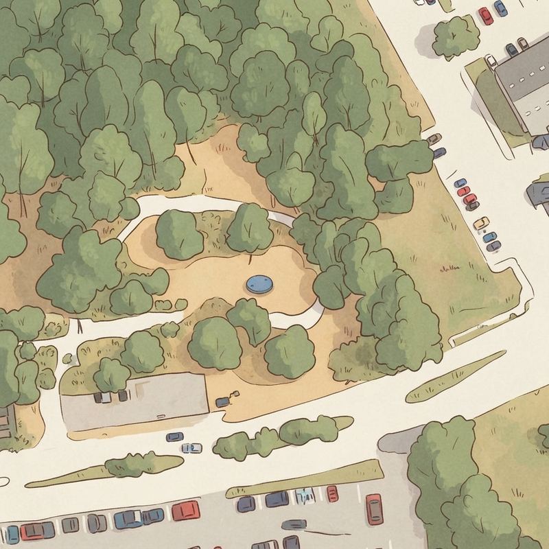 Illustrated map of Julian Feild Park