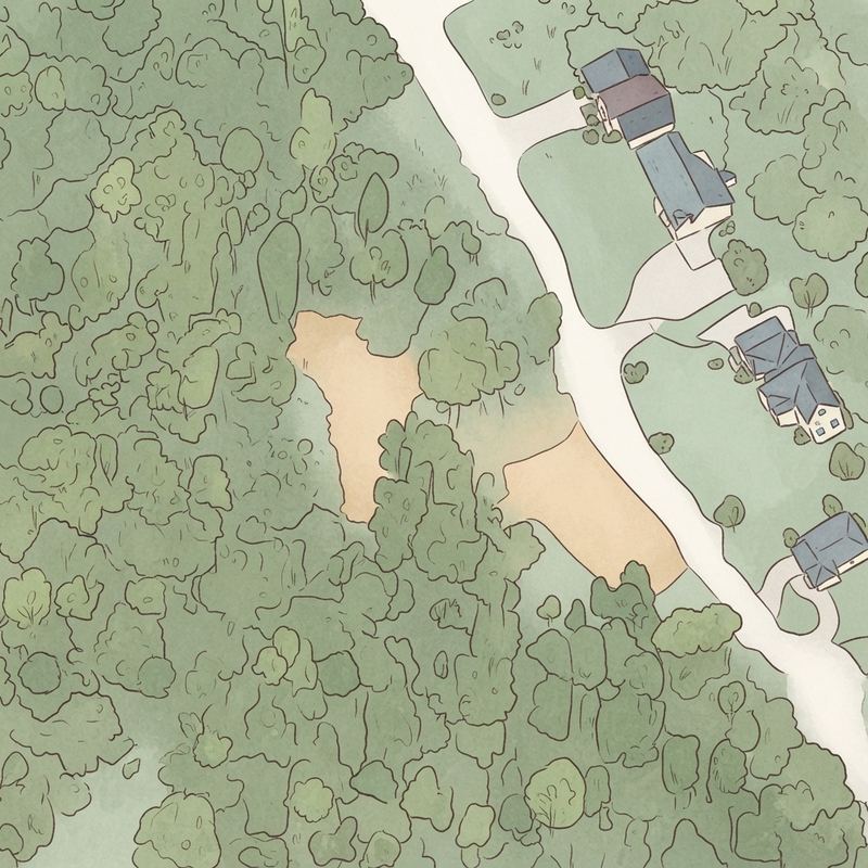 Illustrated map of Kelley Cofer Playground Pavilion
