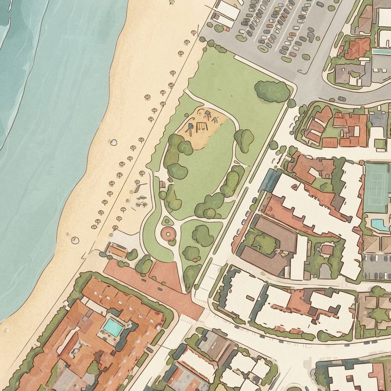 Illustrated map of Kellogg Park playground