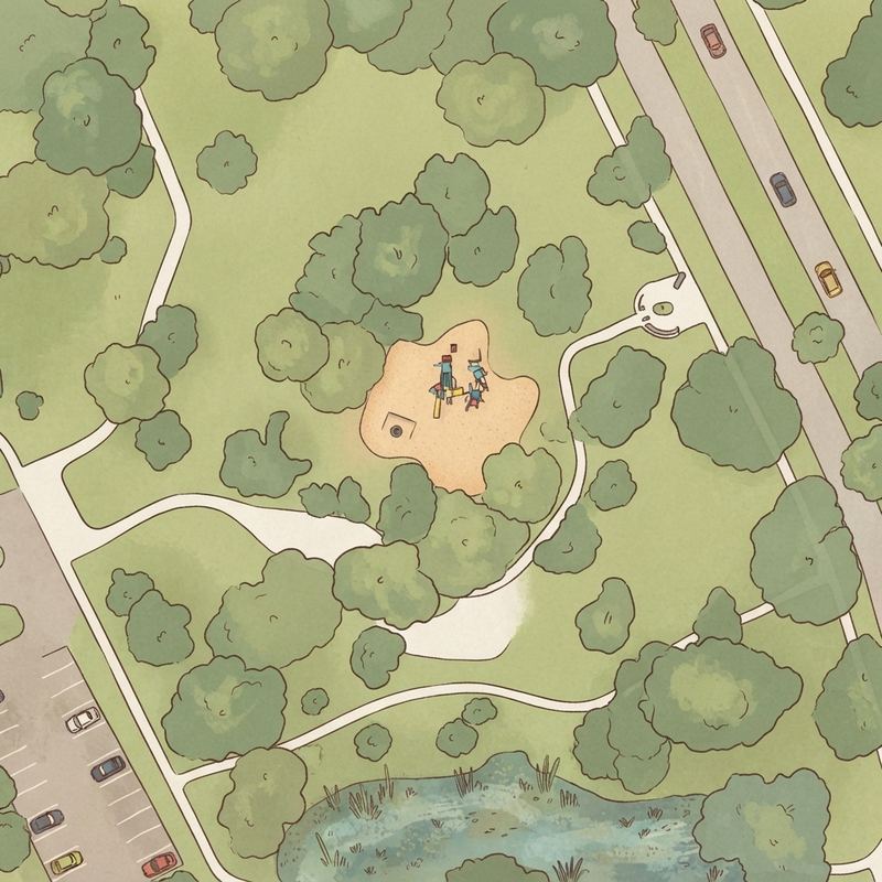 Illustrated map of Kendale Park