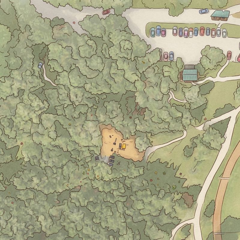 Illustrated map of Kendall Indian Hammocks Park Playground
