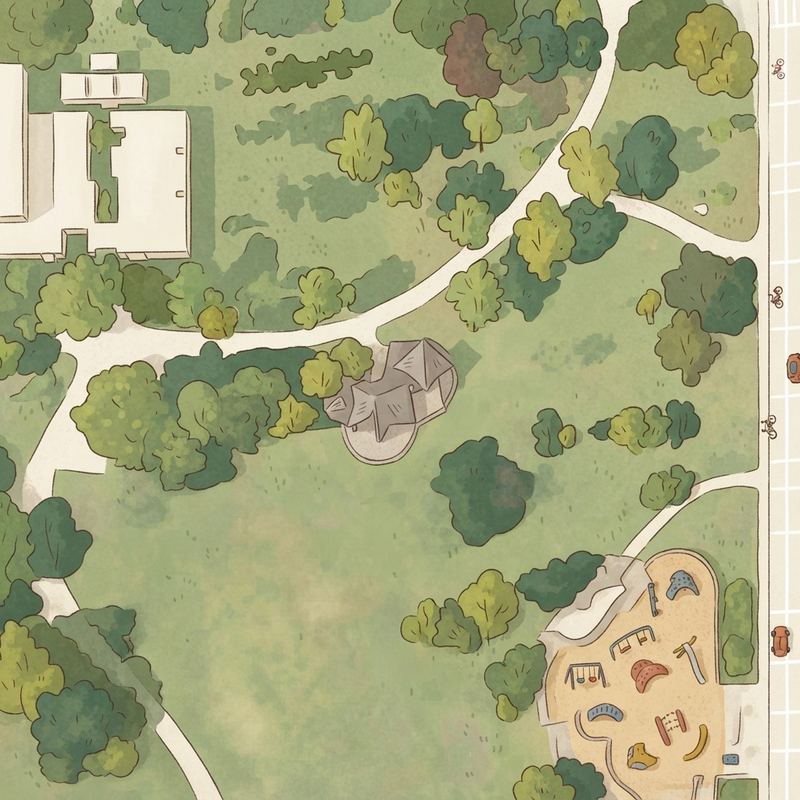 Illustrated map of Kennedy Park
