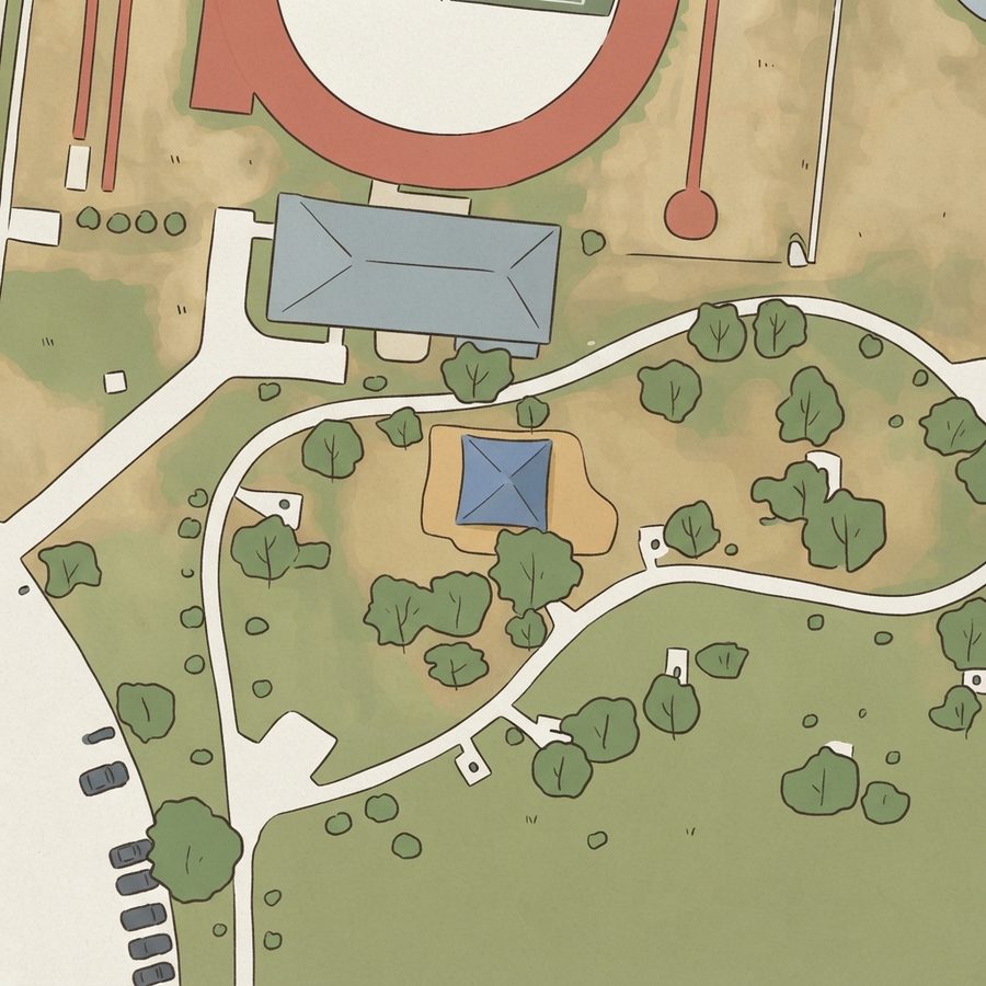 Illustrated map of Kennedy Park