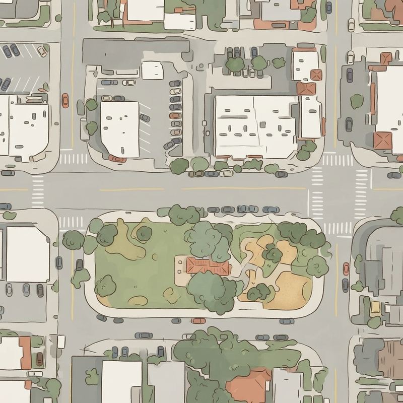 Illustrated map of Kensington Park