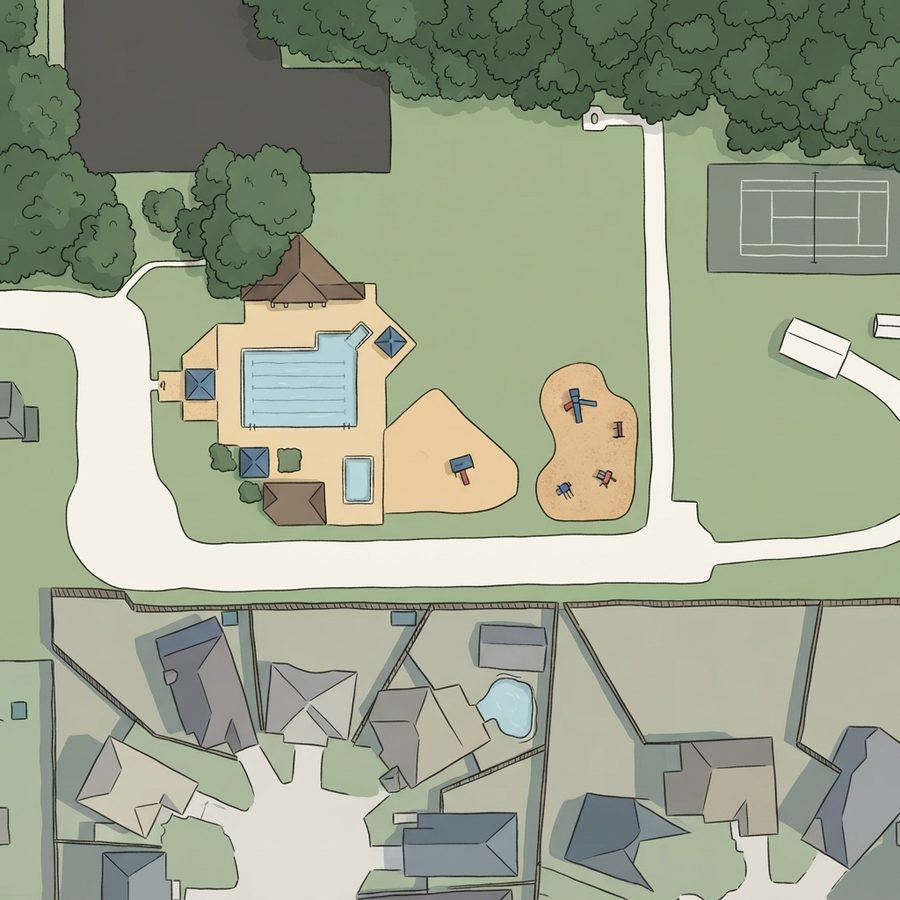 Illustrated map of Kenswick Park