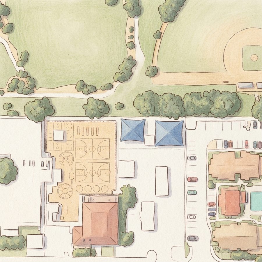 Illustrated map of Kianga Isoke Palacio Park