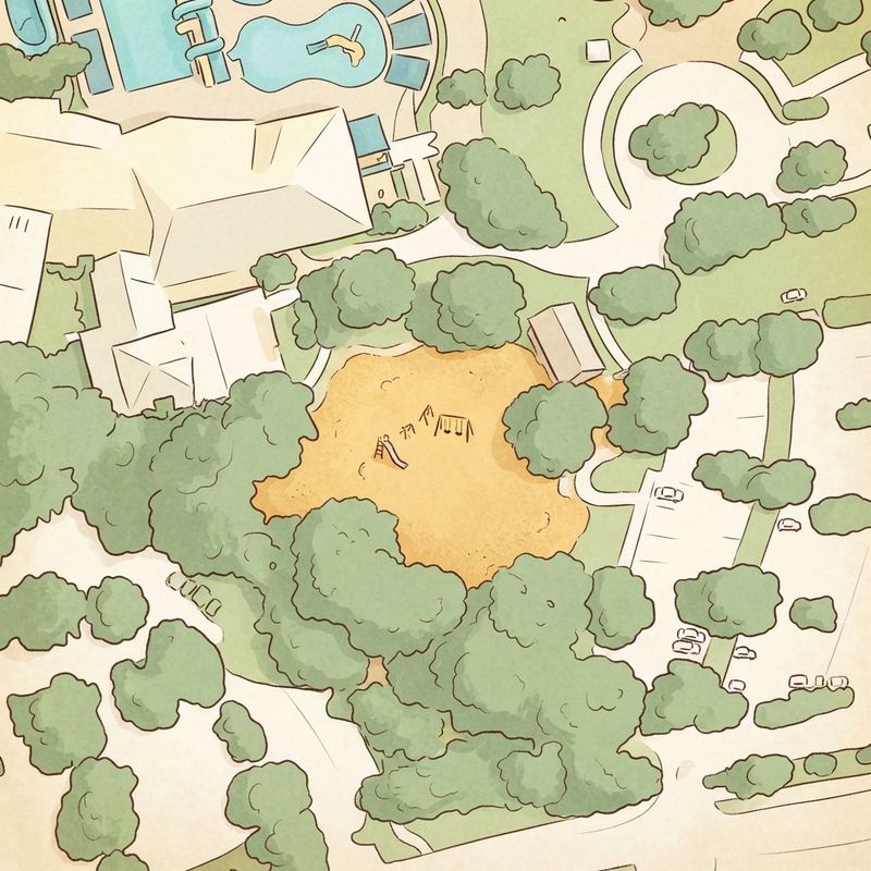 Illustrated map of Kid Country Playground