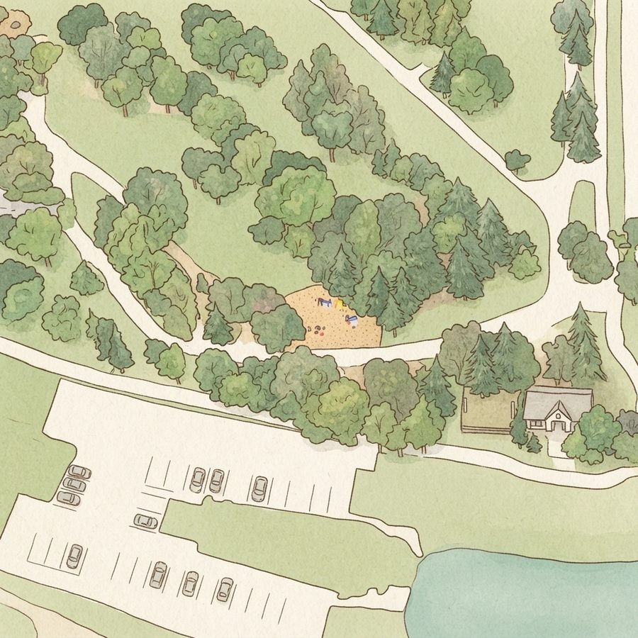 Illustrated map of Kid Park