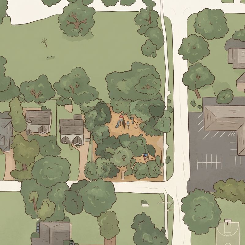 Illustrated map of Kiddie Park