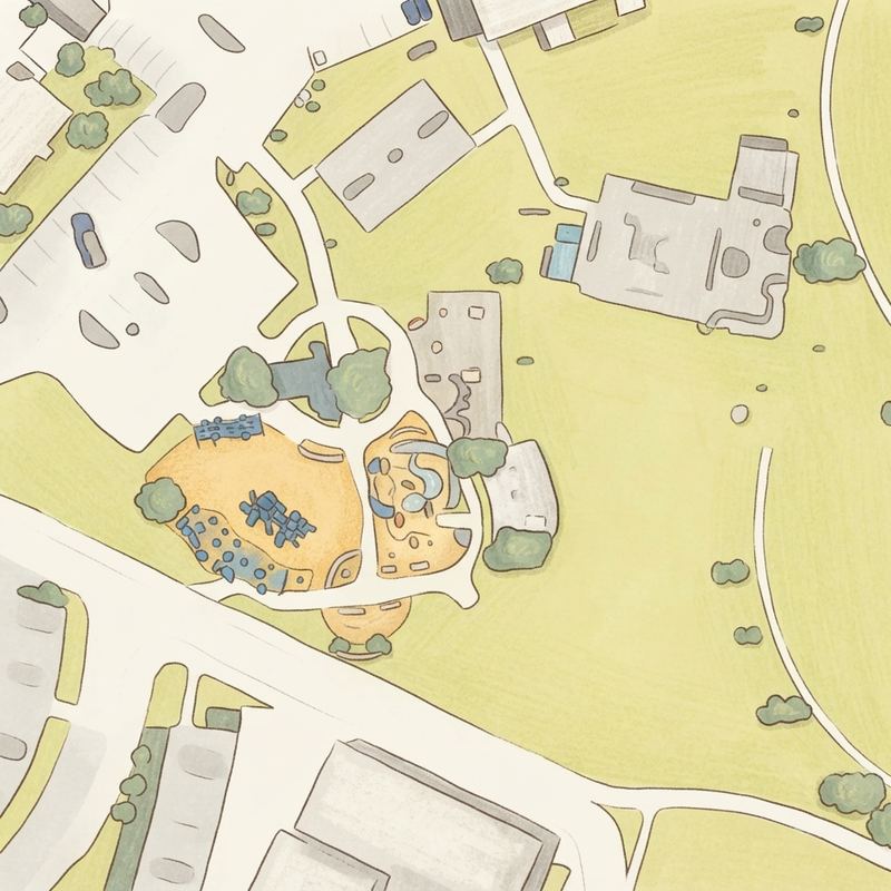 Illustrated map of Kids Colony
